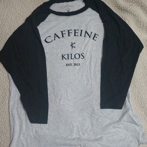 Caffeine & kilos 3/4 sleeve
